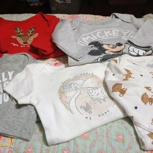Bundle Of 5 Nb Onesies